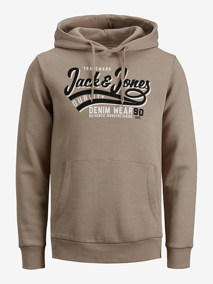 JACK&JONES Meeste džemper, WHLOGO SWEAT HOOD