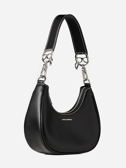 KARL LAGERFELD Naiste käekott, K/IKONIK LOCK MOON SHOULDER BAG