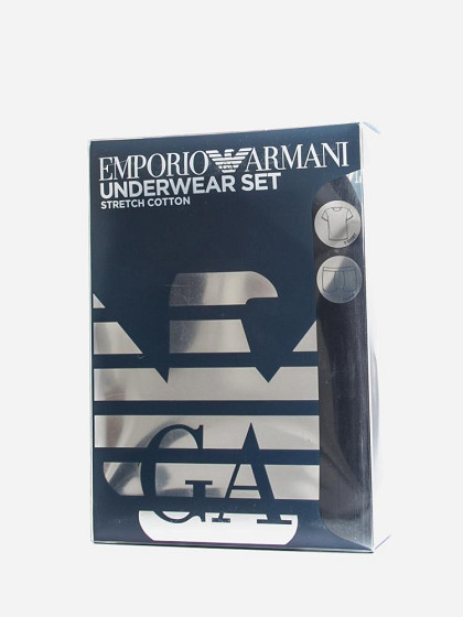 EA7 EMPORIO ARMANI Мужская футболка и трусы. UNDERWEAR SET STRETCH COTTON