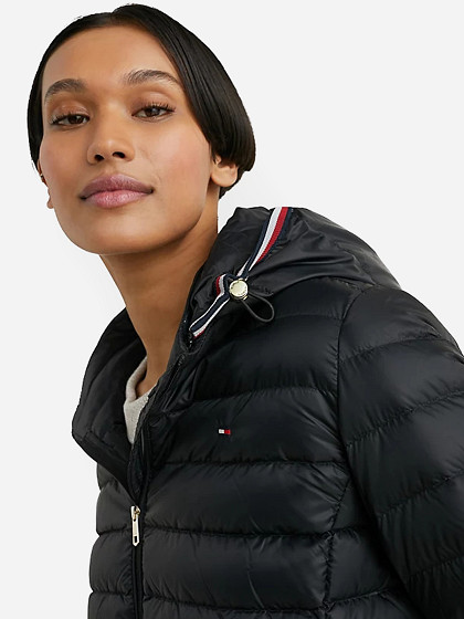 TOMMY HILFIGER Naiste demi-hooaja jakk, DOWN-FILLED HOODED ZIP-THRU