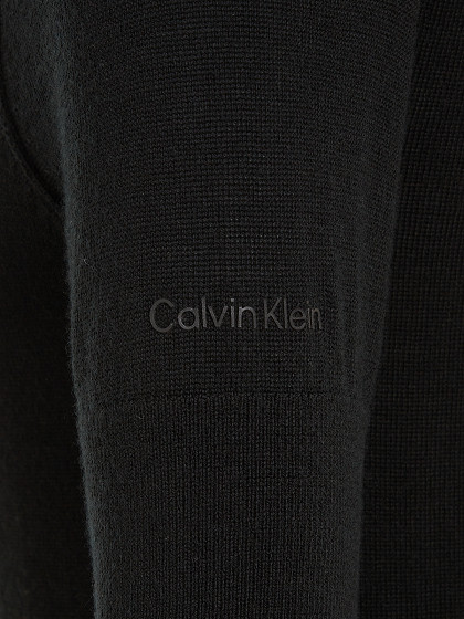 CALVIN KLEIN Naiste kootud kleit, 100% vill