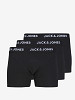 JACK&JONES Meeste aluspüksid, 3 paari, JACANTHONY TRUNKS 3 PACK BLACK