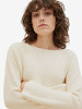 TOM TAILOR Naiste kampsun, KNITTED SWEATER WITH A SUBMARINE NECKLINE