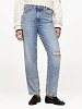 TOMMY HILFIGER Naiste teksad, CLASSICS HIGH RISE FITTED STRAIGHT DISTRESSED ANKLE JEANS