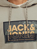 JACK&JONES Meeste džemper, JCOLOGAN SS24 PRINT SWEAT HOOD