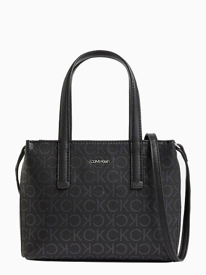 CALVIN KLEIN Naiste käekott, SMALL TOTE BAG WITH MONOGRAM PRINT