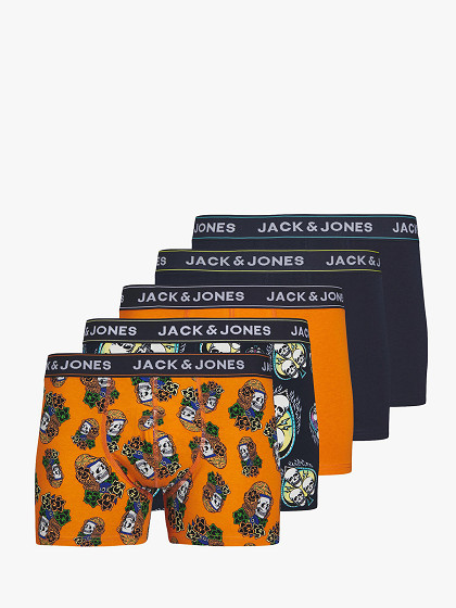JACK&JONES Meeste aluspüksid, 5 tk., JACTRIPLE SKULL TRUNKS 5 PACK