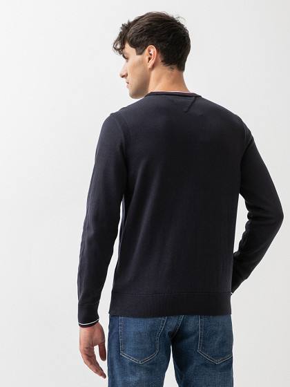 TOMMY HILFIGER Meeste kampsun, RWB COTTON CREW NECK