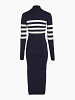 TOMMY JEANS Naiste kootud kleit, STRIPE MIDI