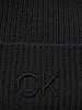 CALVIN KLEIN Женская шапка с шерстью и кашемиром; CK EMBROIDERY FINE RIB BEANIE