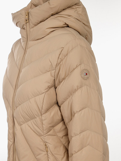 TOMMY HILFIGER Женская зимняя куртка, CHEVRON MW DOWN COAT