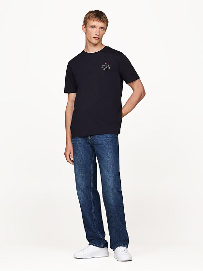 TOMMY HILFIGER Meeste lühikeste varrukatega särk, HILFIGER STACK TEE