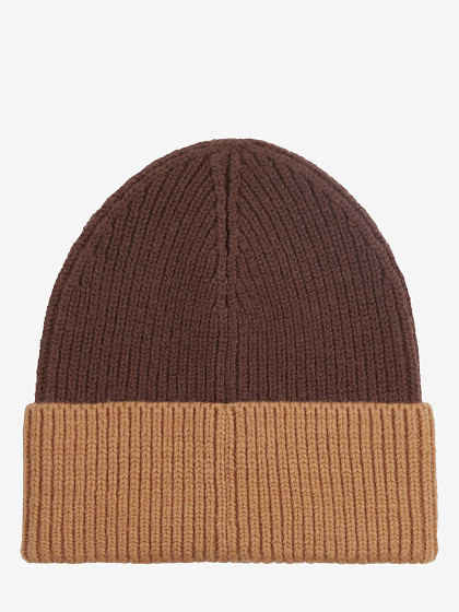 CALVIN KLEIN Müts villa ja kašmiiriga, CK METAL TWO-TONE CHUNKY BEANIE