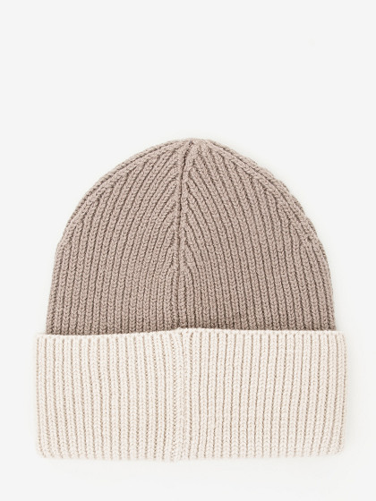 CALVIN KLEIN Шапка из шерсти и кашемира, CK METAL TWO-TONE CHUNKY BEANIE