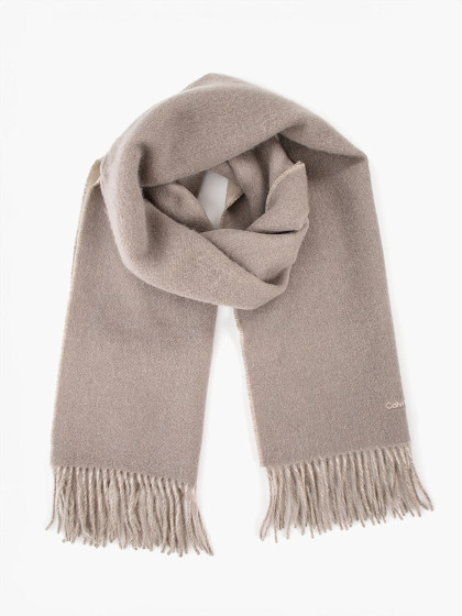 CALVIN KLEIN Шарф 100% шерсть, FRINGES TWO TONES SCARF 40x200