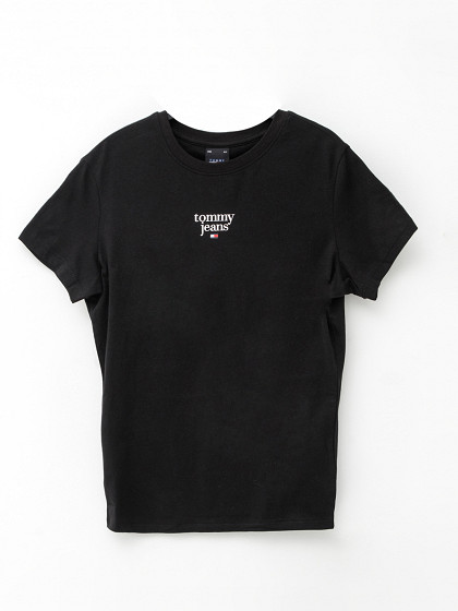 TOMMY JEANS Naiste lühikeste varrukatega särk, SLIM ESSENTIAL LOGO1 TEE EXT