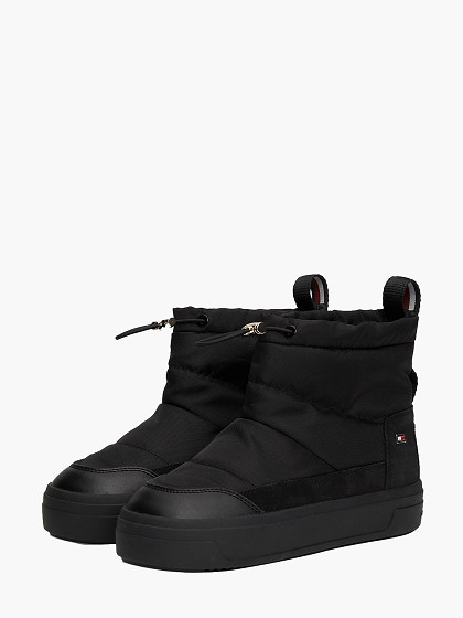 TOMMY HILFIGER Naiste soojustatud kontsaga saapad, NYLON MINI SNOWBOOT