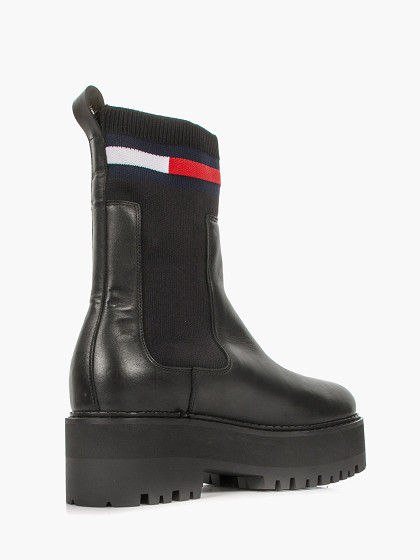 TOMMY JEANS Naiste poolsaapad, FLATFORM CHELSEA SOCK