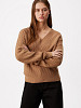 CALVIN KLEIN Naiste kampsun villaga, BOUCLE RIB V-NK RELAXED SWEATER