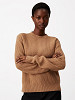 CALVIN KLEIN Naiste kampsun villaga, BOUCLE RIB C-NK RELAXED SWEATER