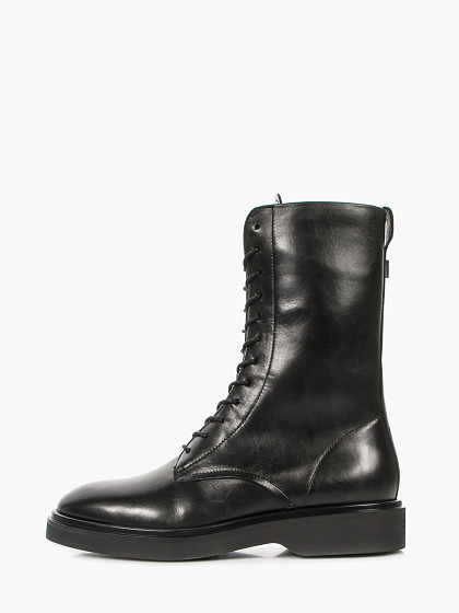 CALVIN KLEIN Naiste nahast kingad, FLAT MID LACE UP BOOT LTH