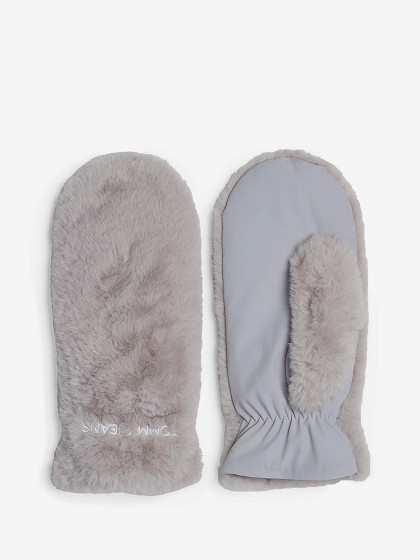 TOMMY HILFIGER Naiste kindad, LINEAR LOGO FUR GLOVES