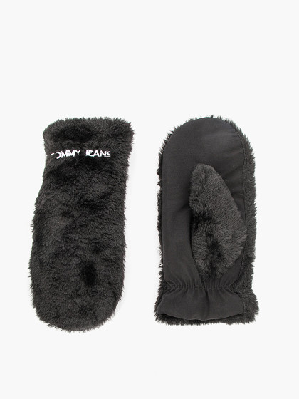 TOMMY HILFIGER Naiste kindad, LINEAR LOGO FUR GLOVES